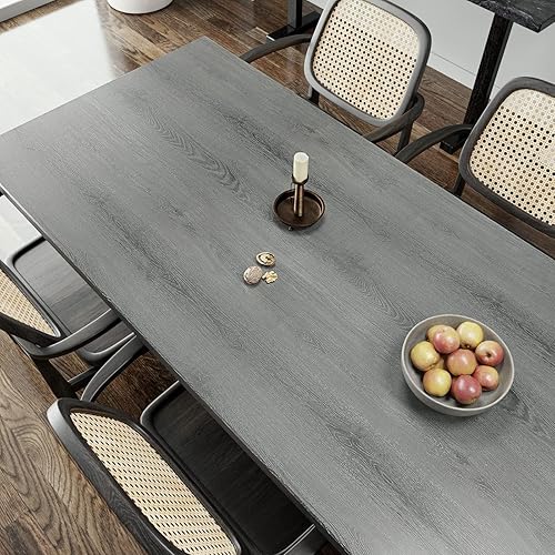 Miniatura 3 de VaryPaper Papel de contacto de madera gris rústica de 32 x 118 pulgadas papel de contacto de madera gris para despegar y pegar papel de contacto de