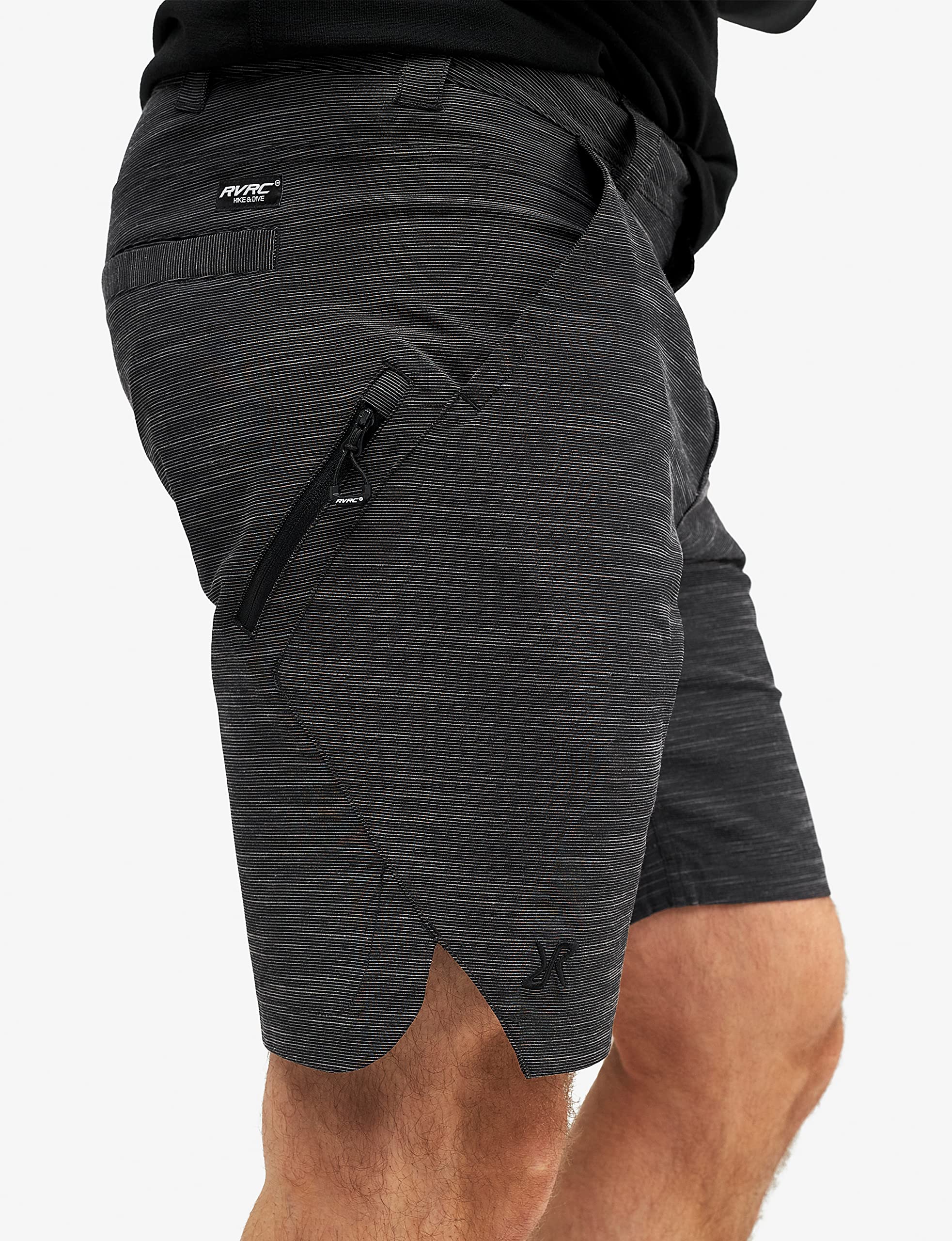 RevolutionRace Hike & Dive Shorts para Hombre, Pantalones Cortos Híbridos de Senderismo