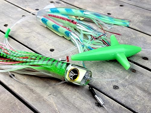 Miniatura 7 de #295 Pelagic Magic Bigeye Atún Super Glow Lumo Daisy Chain Marlin & Atún Trolling Señuelo Uretano Hecho en Estados Unidos