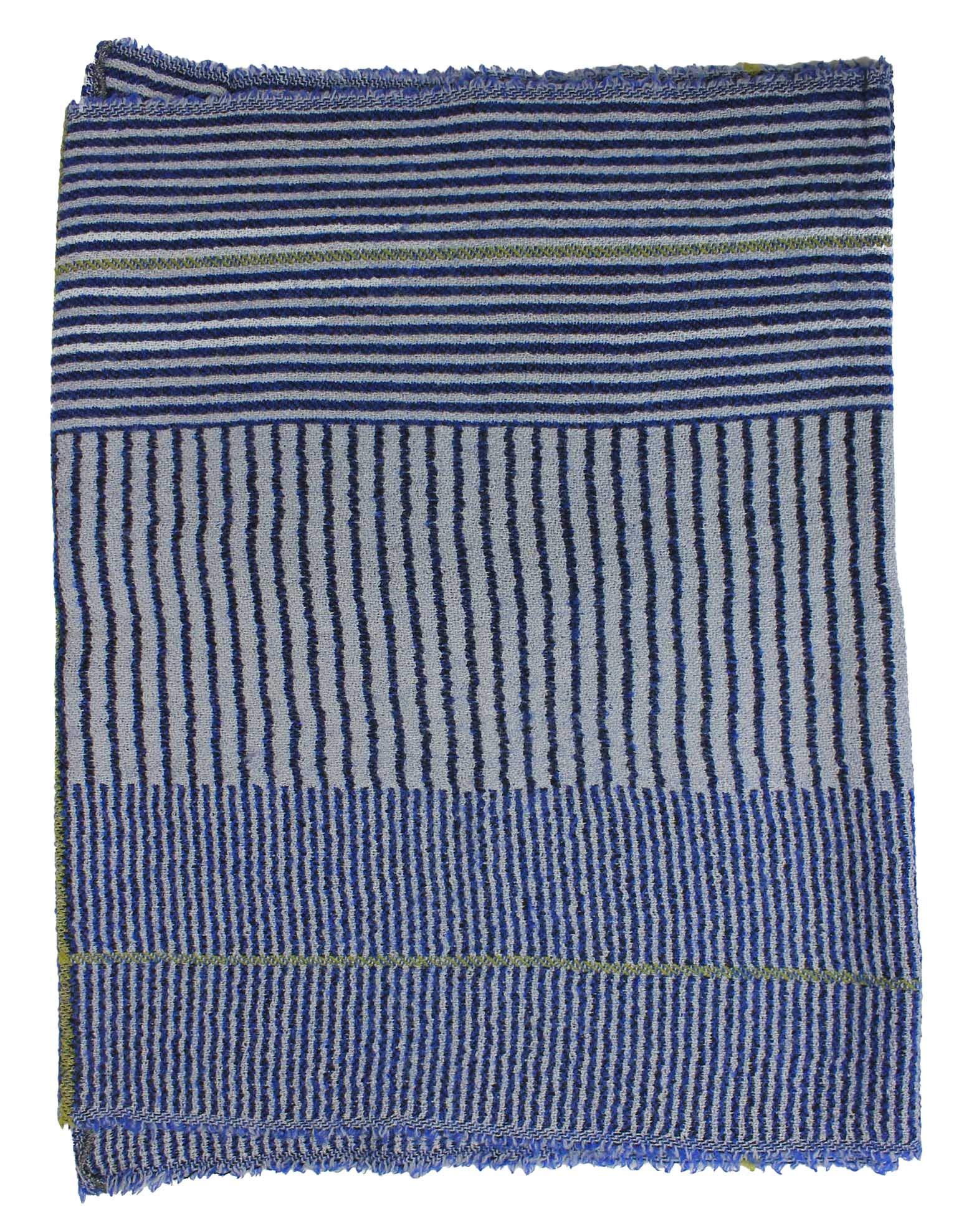 Rotfuchs Loop XXL - Sciarpa tubolare invernale, 100% lana (merino), unisex, made in Germany, blu/grigio, Large