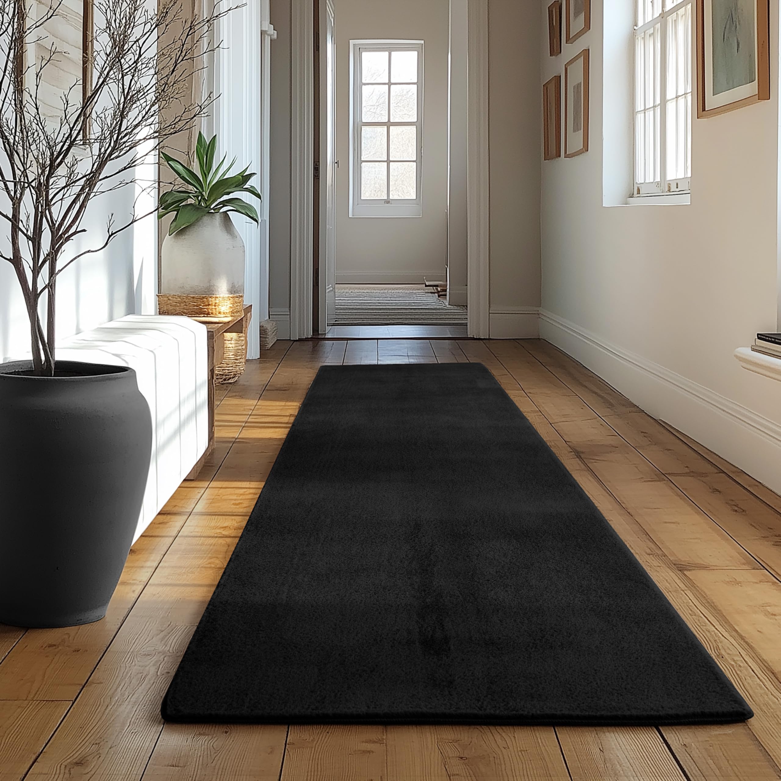 SIMPEX Teppich Wohnzimmer Kurzflor Teppich Waschbar, rund, rutschfest & weich, modernes einfarbiges Design für Wohnzimmer, Schlafzimmer, Küche & Kinderzimmer.