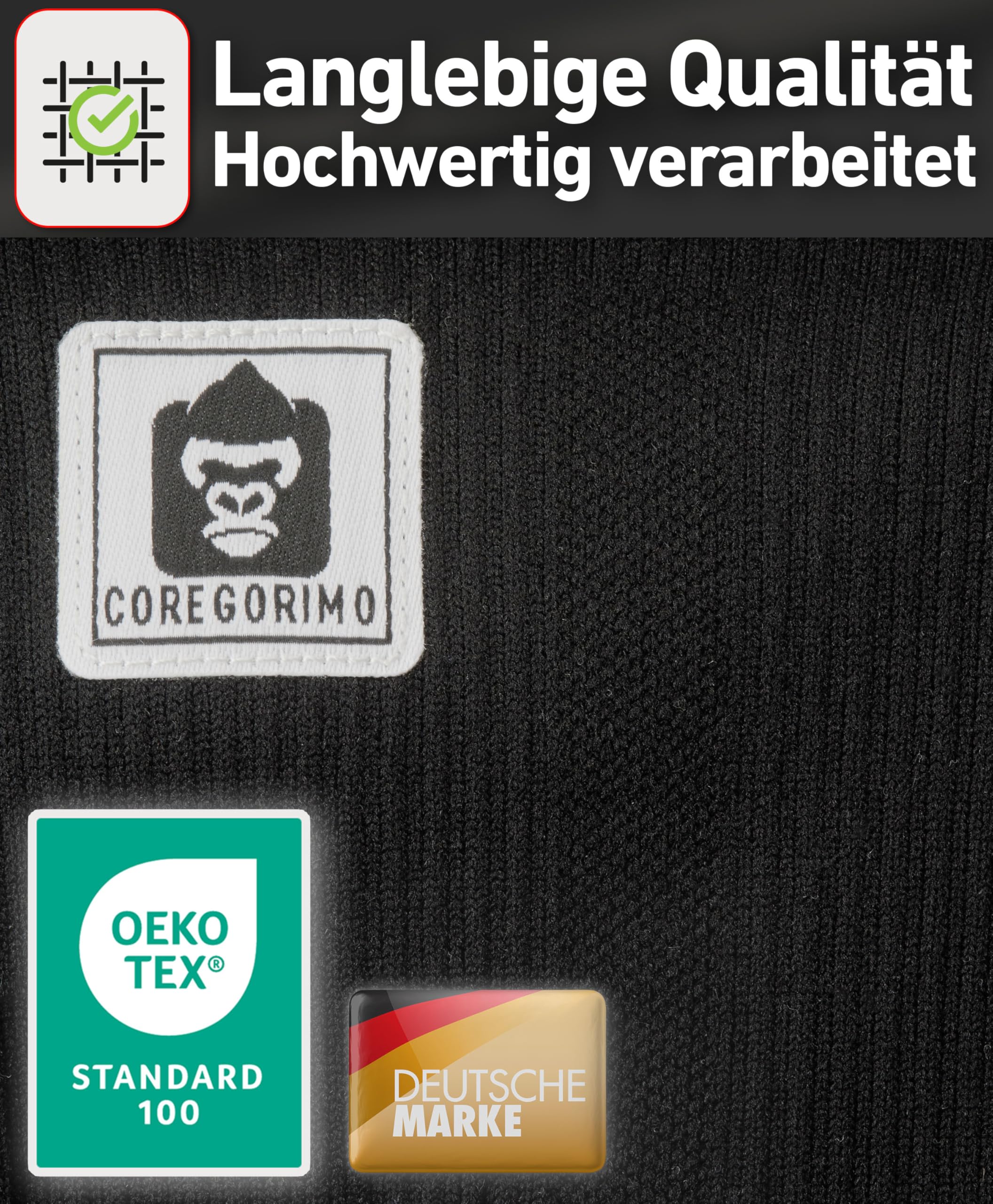 CORE GORIMO - 2 Paar - Kompressionsstrümpfe Herren & Damen - Atmungsaktiv - Stützstrümpfe & Kompressionssocken für stehende Berufe, Flug und Sport