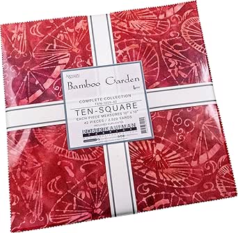 Lunn Studios Artisan Batiks Butterfly Habitat Fabric Bundle - 42 Pre-Cut 10" Squares, Robert Kaufman Cotton