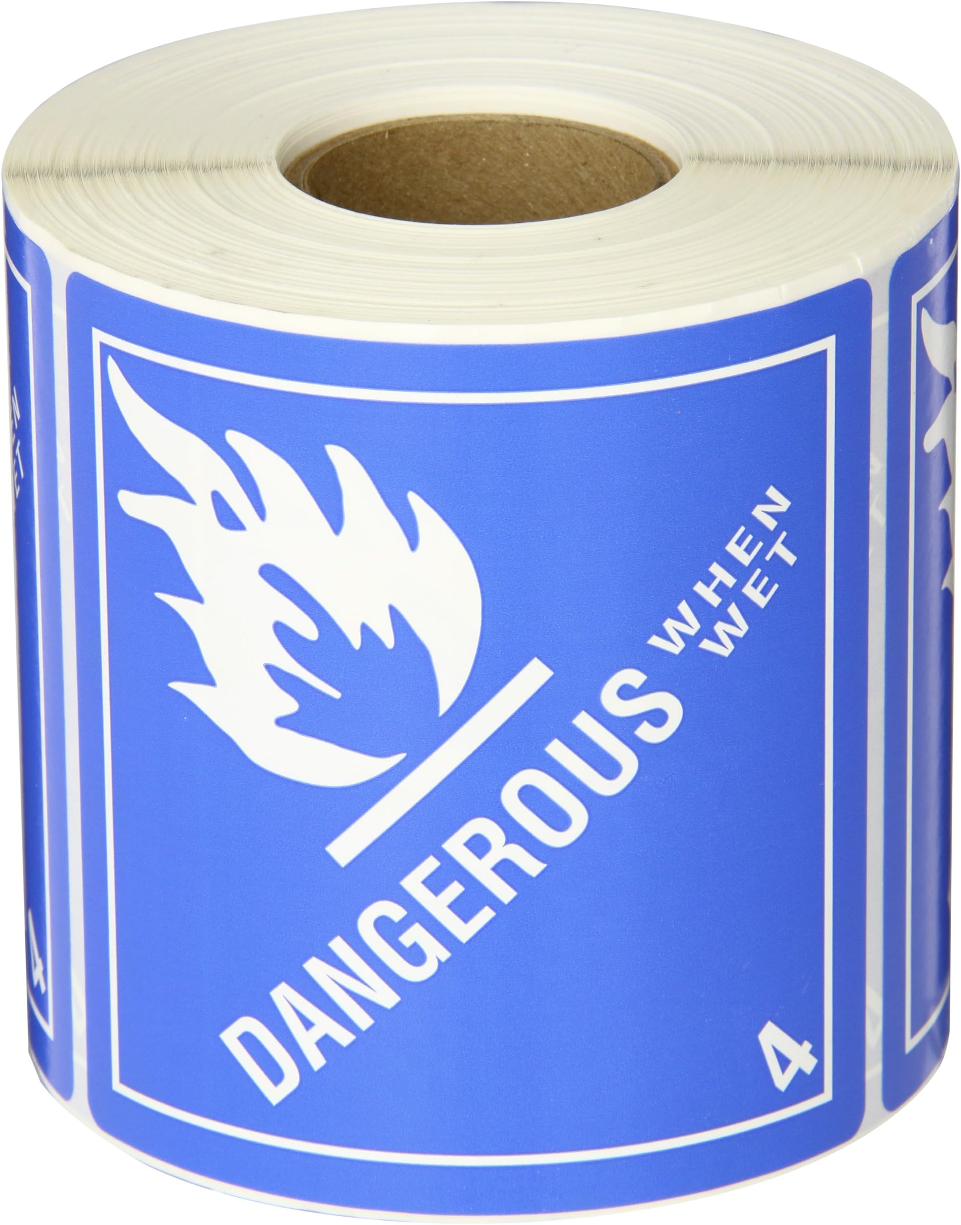 SHPDL5150 - Dangerous When Wet - 4 Labels, 4 x 4