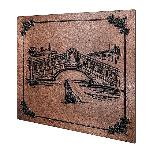 Miniatura 3 de Kitchen Backsplash, Italian Gondola Landscape Copper Backsplash, Custom Copper Backsplash Panel, Handmade Copper Backsplash Tile, Indoor Outdoor