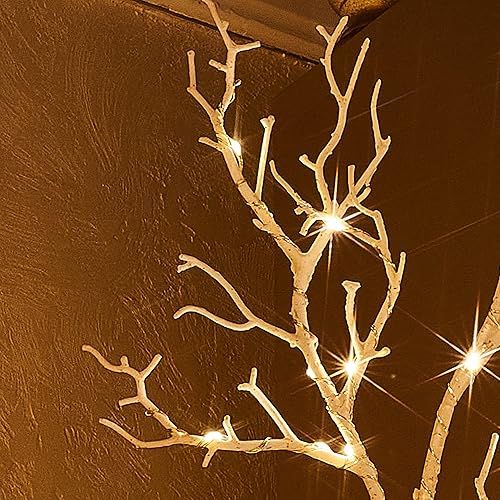 Miniatura 2 de Hairui Árbol de ramita de abedul iluminado con luces de hadas de 4 pies 150 luces LED para decoración de Navidad hogar vacaciones uso en interiores