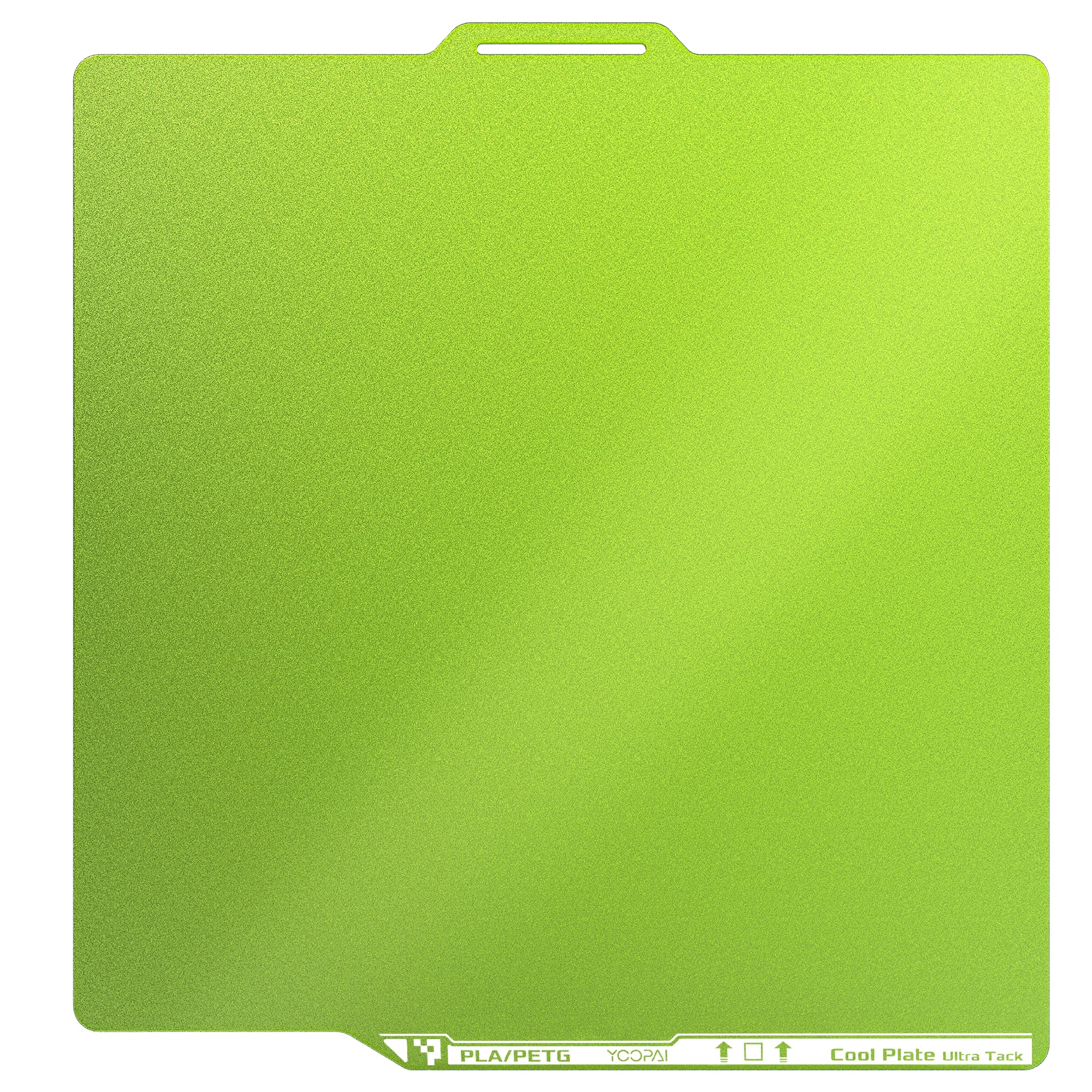 YOOPAI Piastra di stampa fredda per Bambu Lab P2S P1S P1P X1C X1E A1, 257x257mm Piastra di stampa a freddo - Raffreddamento ed efficienza energetica con forte adesione, incluso codice AR (Grün)