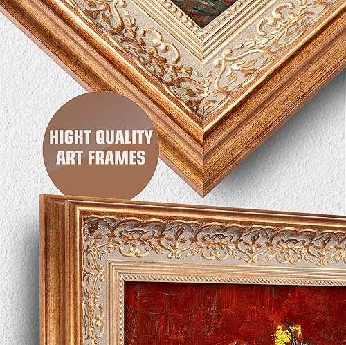 Miniatura 191 de A&T ARTWORK The Starry Night de Vincent Van Gogh. Tamaño del marco: 36 x 30 pulgadas, tamaño de la imagen: 30 x 24 pulgadas, reproducciones clásicas