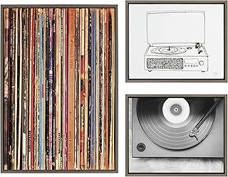 Kate and Laurel Sylvie Records 33RPM, Victrola Record Player and Vinyl V...