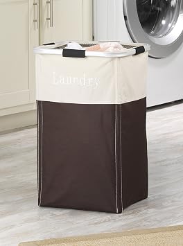 Whitmor Easy Care Laundry Hamper - Espresso