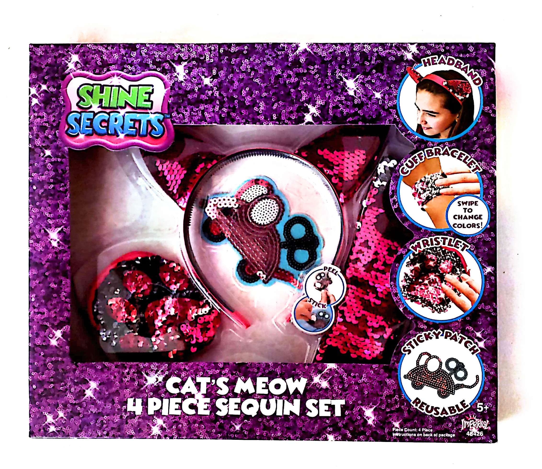 Shine Secrets Cat's Meow 4 Piece Sequin Set