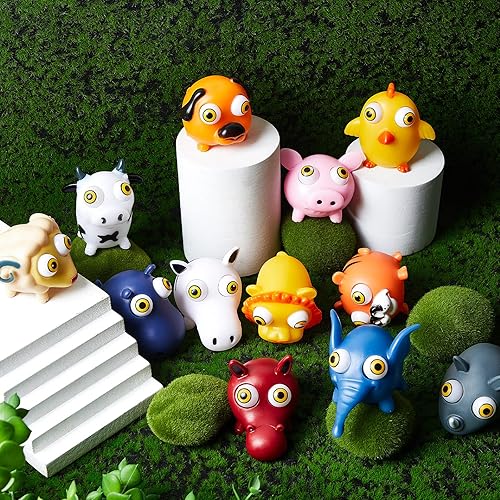 Miniatura 5 de Juguetes de animales para aliviar el estrés, ojos levantados, juguete de animales anti estrés, relleno de bolsas de regalo, regalos de fiesta de