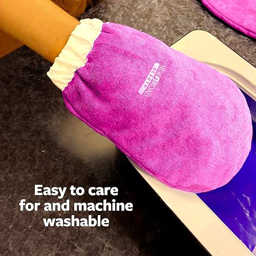 Miniatura 16 de Manoplas de cera de parafina para manos y pies, tela de rizo gruesa con aislamiento térmico para tratamientos de parafina, uso para pedicura spa