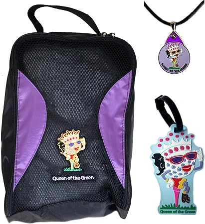 Review Queen of The Green Golf Shoe Bag, Golf Ball Marker with Necklace, Golf Bag Tag Review Queen of The Green Golf Shoe Bag, Golf Ball Marker with Necklace, Golf Bag Tag