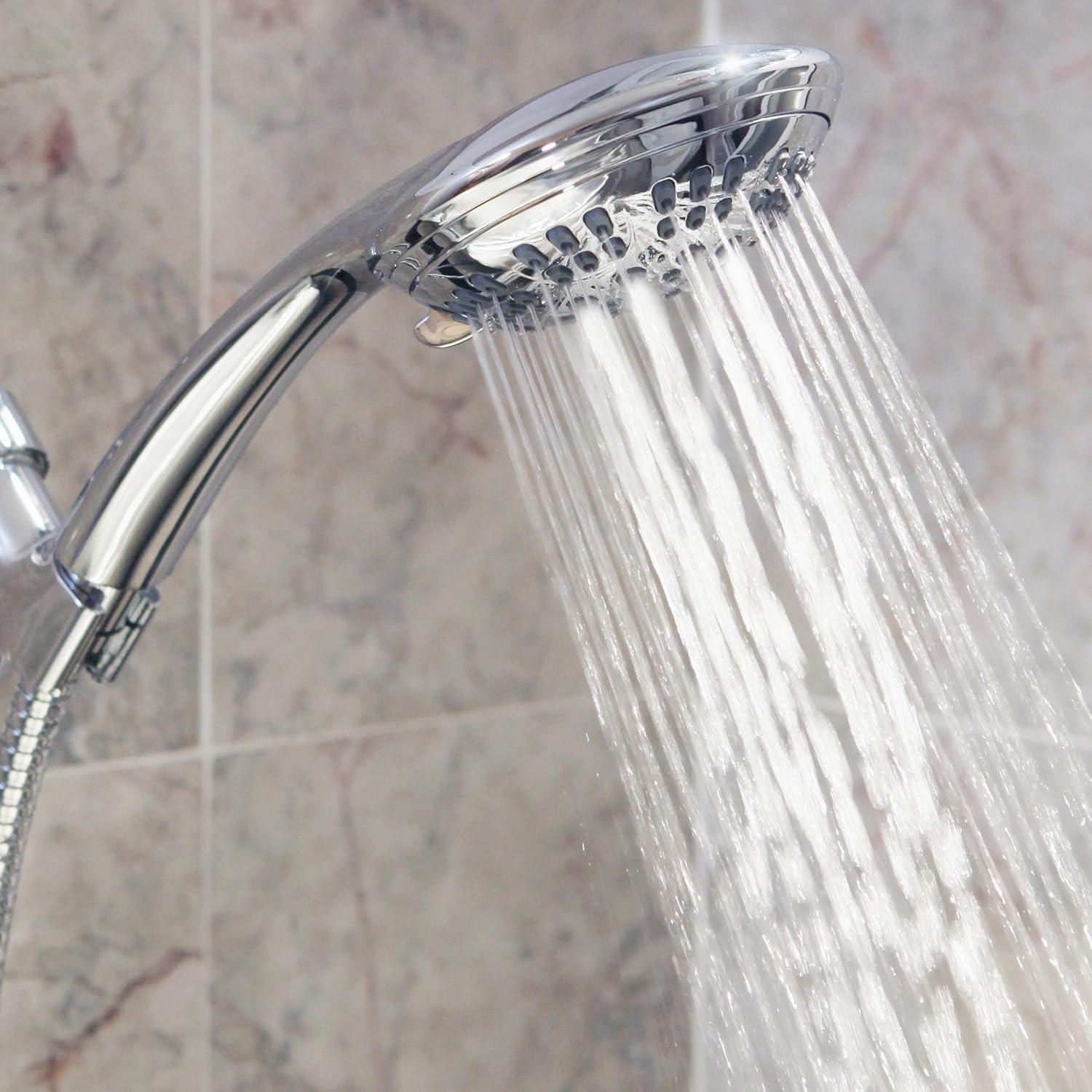 6 Funct Luxury Handheld Shower Head - Adjustable Prure