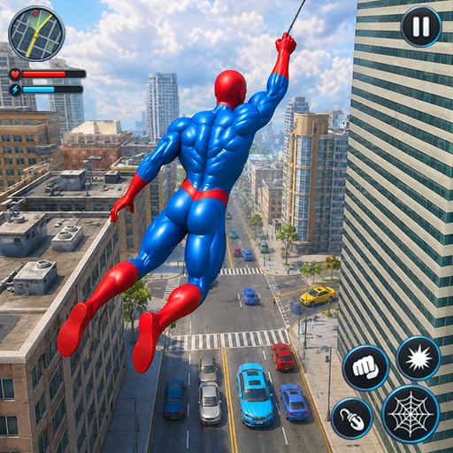 Super Spider Rope Hero Shooting Games 2026 – Open World Battle Game