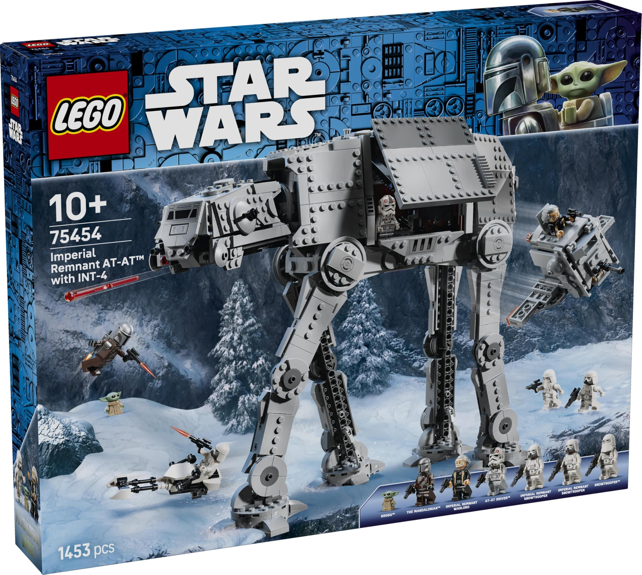 LEGO Star Wars 75454 AT-AT des Restimperiums mit INT-4 Spielzeug - The Mandalorian and Grogu Figuren mit Shuttle, Speeder Bike, 6 Minifiguren & 1 Figur - Geschenk für Jungen & Fans ab 10 Jahren