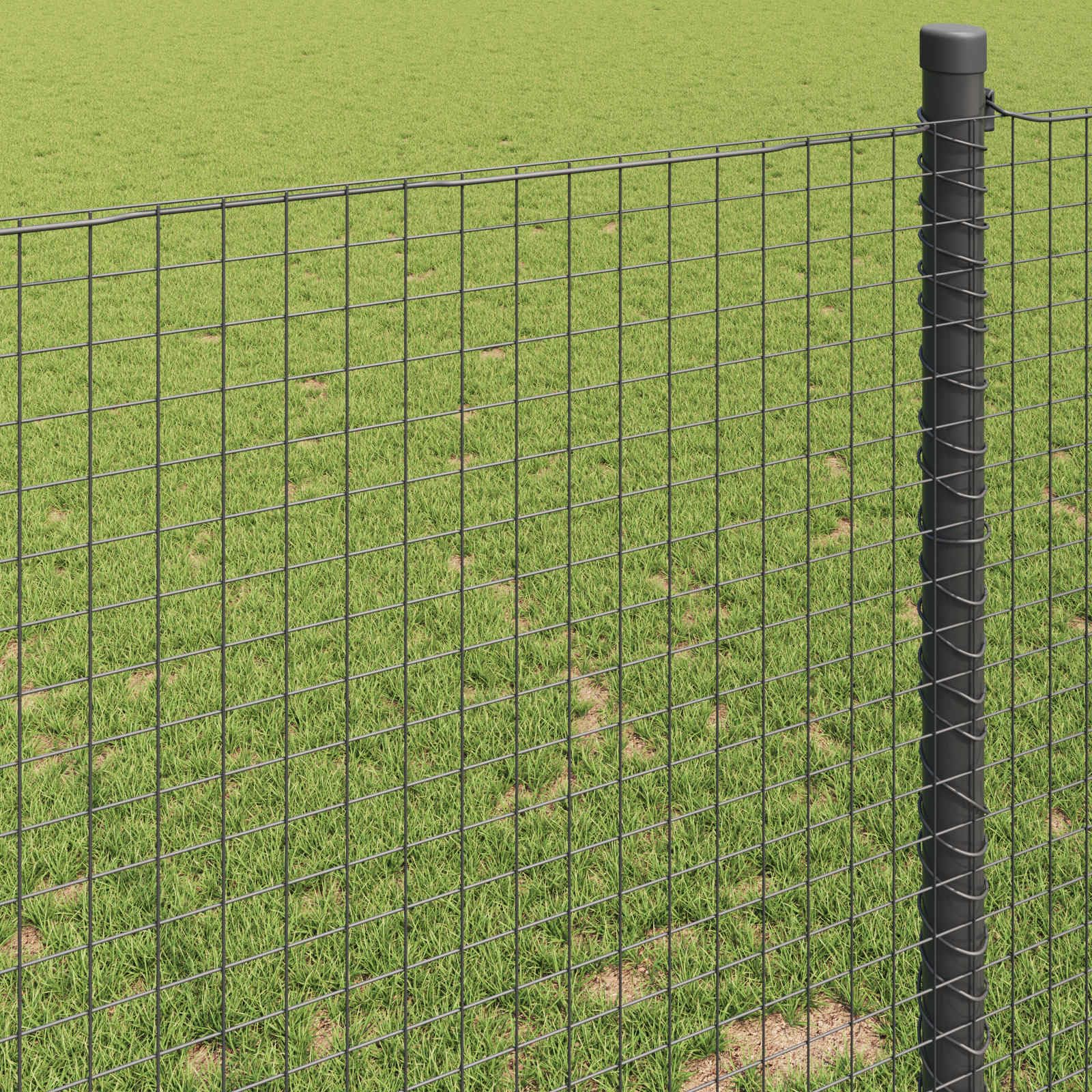 Valla de alambre soldada verde 0,6 x 10 m, valla de metal resistente para jardín, terraza, gallinero, valla de malla de alambre resistente a la intemperie como barrera animal