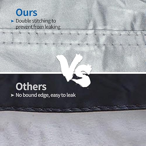 Miniatura 7 de iCOVER - Funda para lancha remolcable, resistente, impermeable, lona, grado marino, apta para lanchas de pesca y esquí, V-Hull, de 14-16 pies de