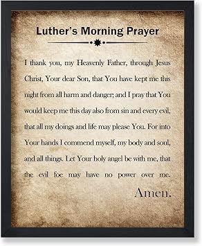 Amazon.com: Poster Master Morning Prayer Poster - Luther's Morning ...