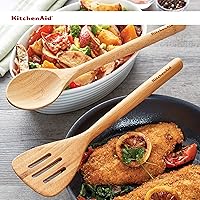Vista 6 de KitchenAid Juego de espátula y cuchara de bambú, 2 piezas