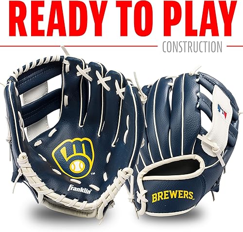 Vista 131 de Franklin Sports MLB Youth Teeball Glove and Ball Set - Kids Baseball and Teeball - Perfect First Kids Glove - 9.5" Naranja/Negro