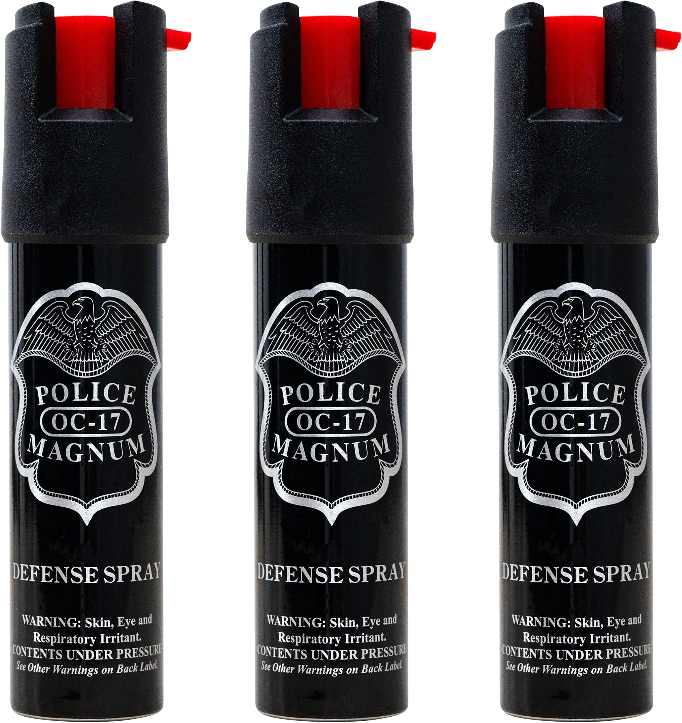 Compact Pepper Spray for Personal Safety - Maximum Heat Strength OC - Small, Discreet Carry Canister - Made in the USA-3 Pack 3/4oz TL