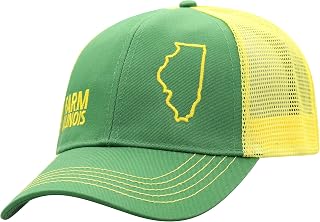 John Deere State Cap Green Yellow Illinois
