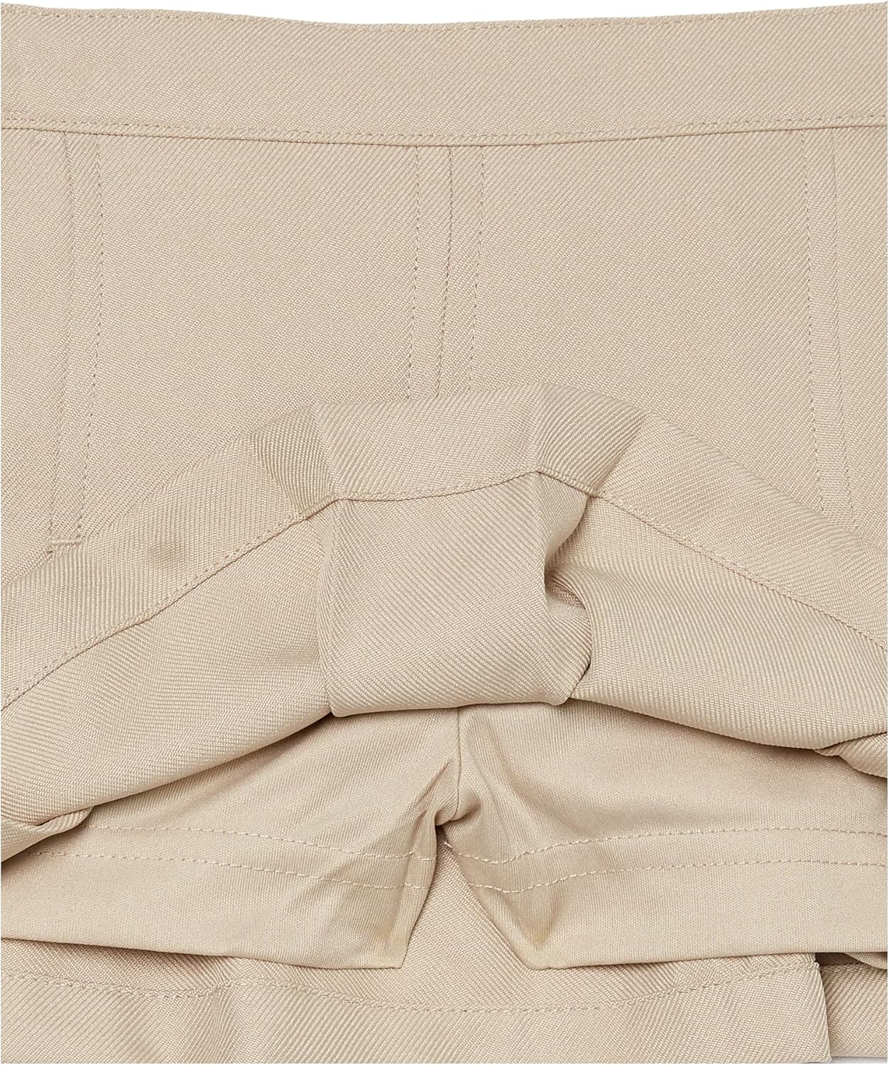 Nautica Girls' School Uniform Pleated Scooter, Khaki, 3T