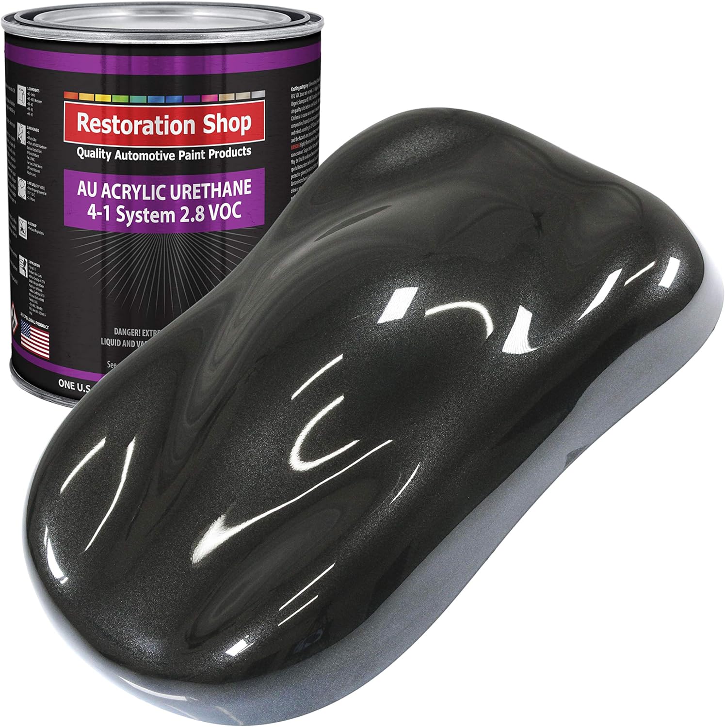 Restoration Shop Black Metallic Acrylic Urethane Auto