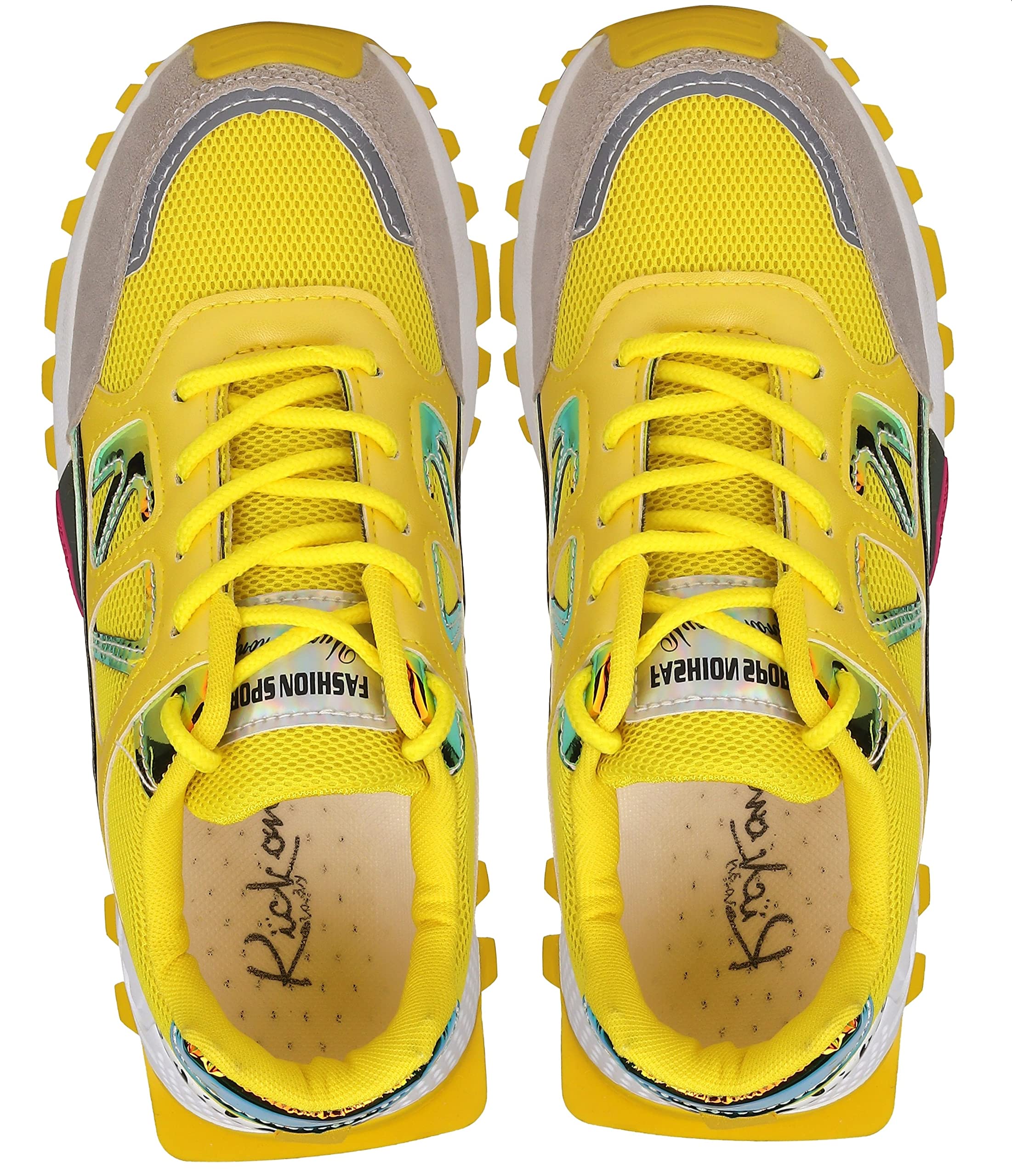 CASSIEY Latest Ladies Sports Lace Super Soft Running Shoes and Comfortable Sneakers for Women- Yellow (B0C4HL4VH3) Amazon Price History, Amazon Price Tracker