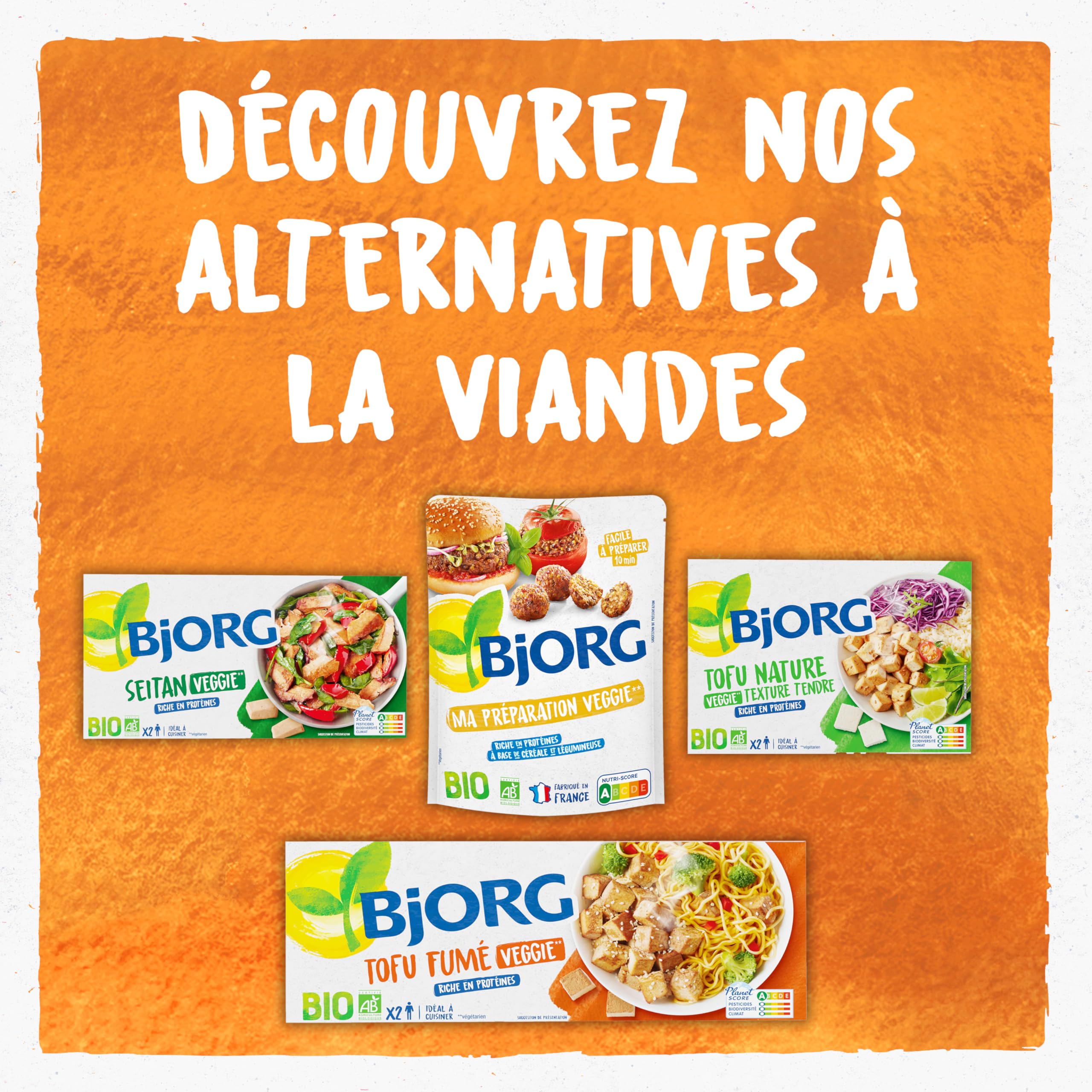 Bjorg Emincé veggie blé et pois chiche bio - Le paquet 220g