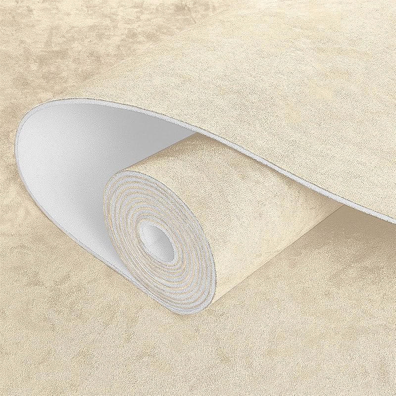 Tecido de camurça para forro de teto automotivo FOVDIKUY com espuma 3 mm, bege-claro, 137,16 x 152,4 cm
