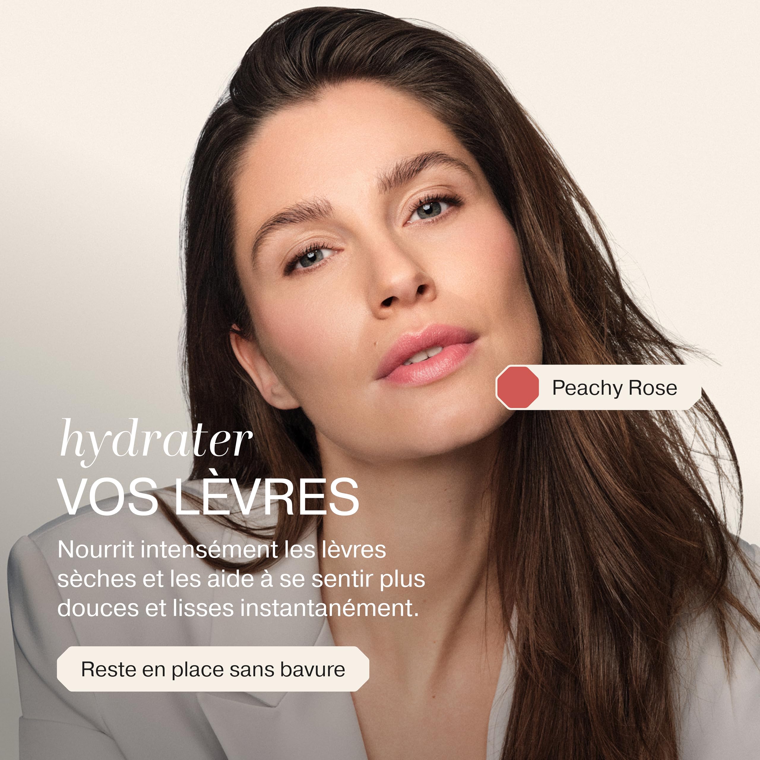 MERODA® Hydrating Lip Tint [PEACHY ROSE] - Encre à lèvres longue tenue pour des lèvres volumineuses & fini brillant - Teinte à lèvres rafraîchissante à l'acide hyaluronique, peptides & vitamine C