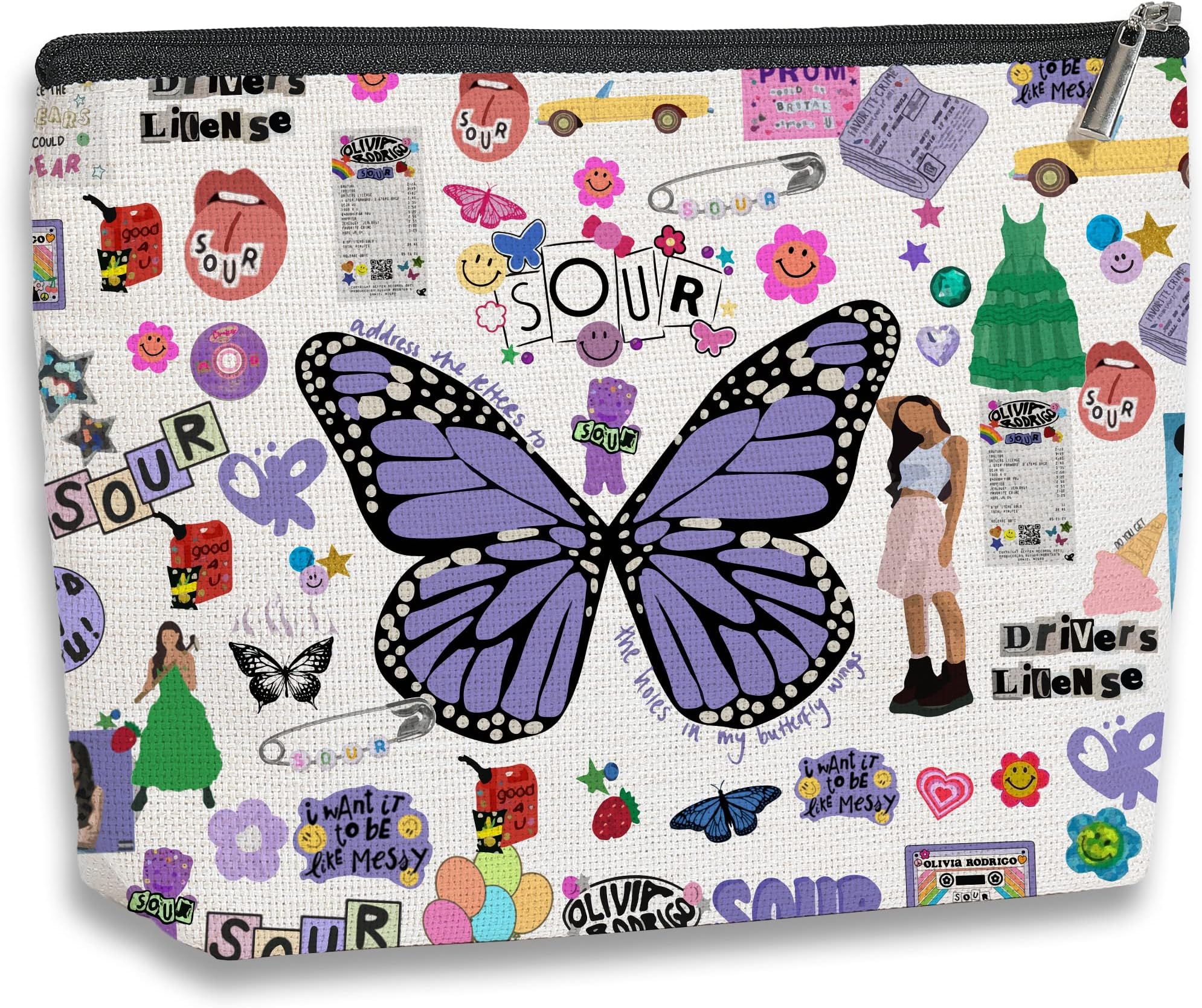 Music Lovers Gifts for Women, Song Lover Fans Makeup Bag, Do You Get Merchandise Gift, Birthday Gift for Best Friend Sister Girls, Travel Toiletry Makeup Organizer Zipper Pouch