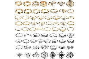 67Pcs Stackable Boho Vintage Knuckle Ring Set for Women