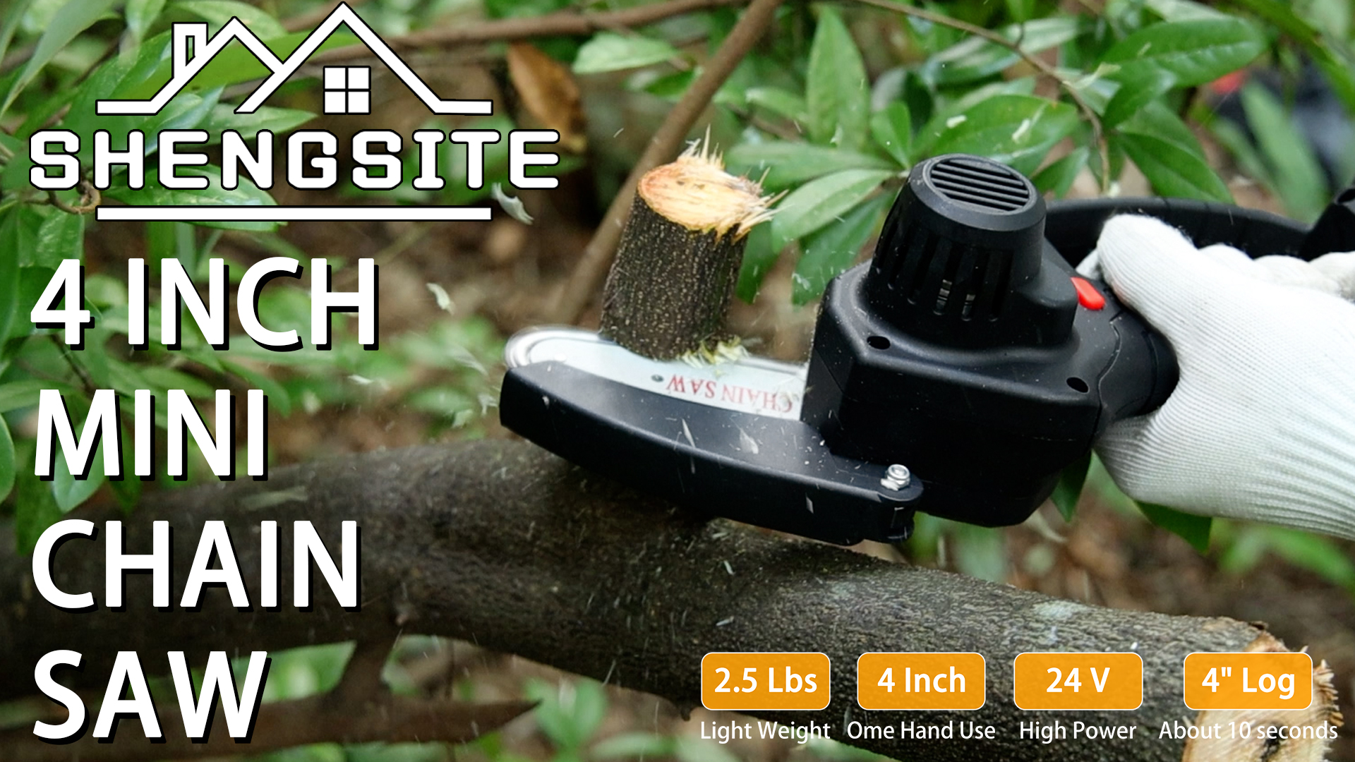 Watch Shengsite 4 Inch Mini Chainsaw& How to use the chainsaw on Amazon ...