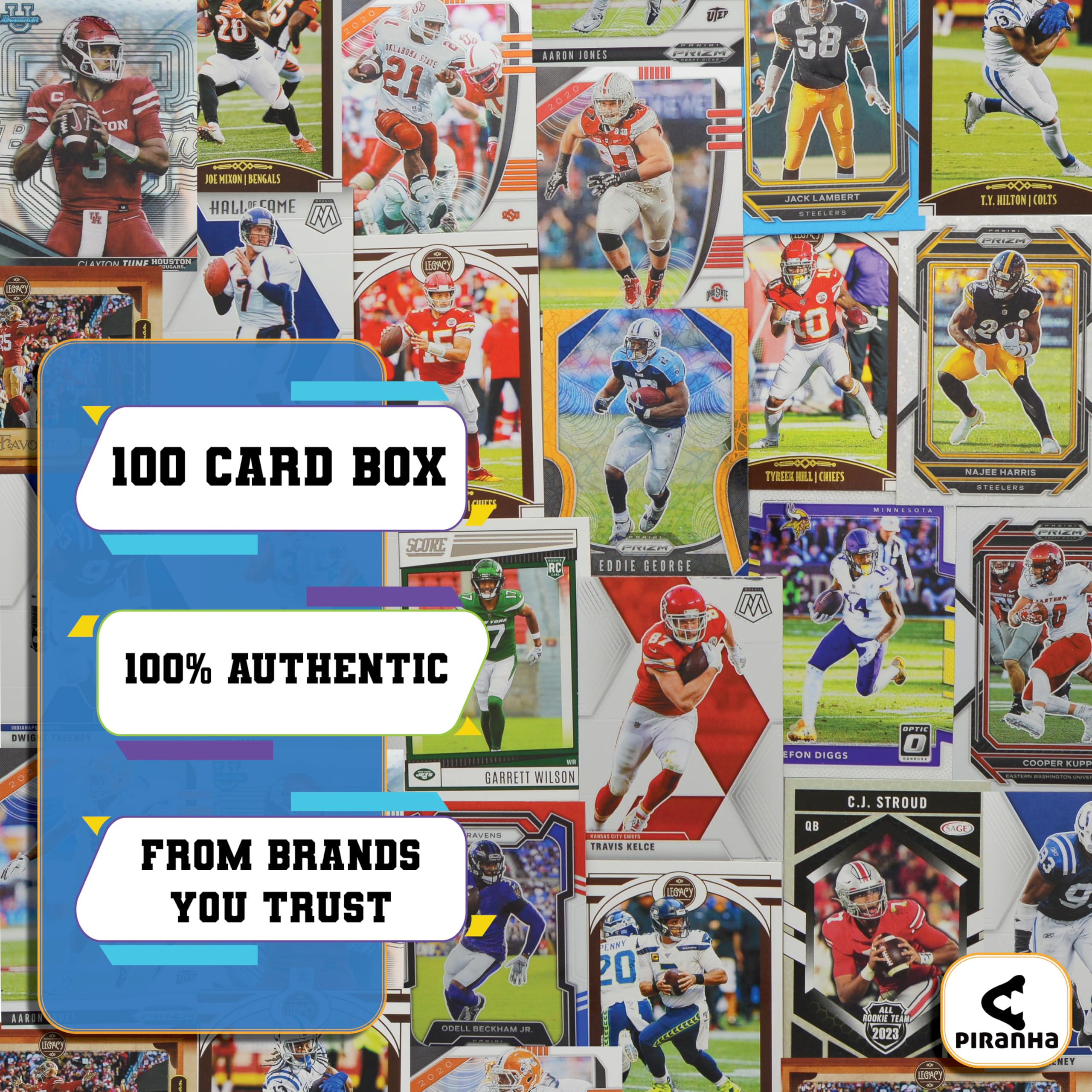 100 tarjetas coleccionables de fútbol surtidas – Nuevo estado – perfecto para niños y adultos