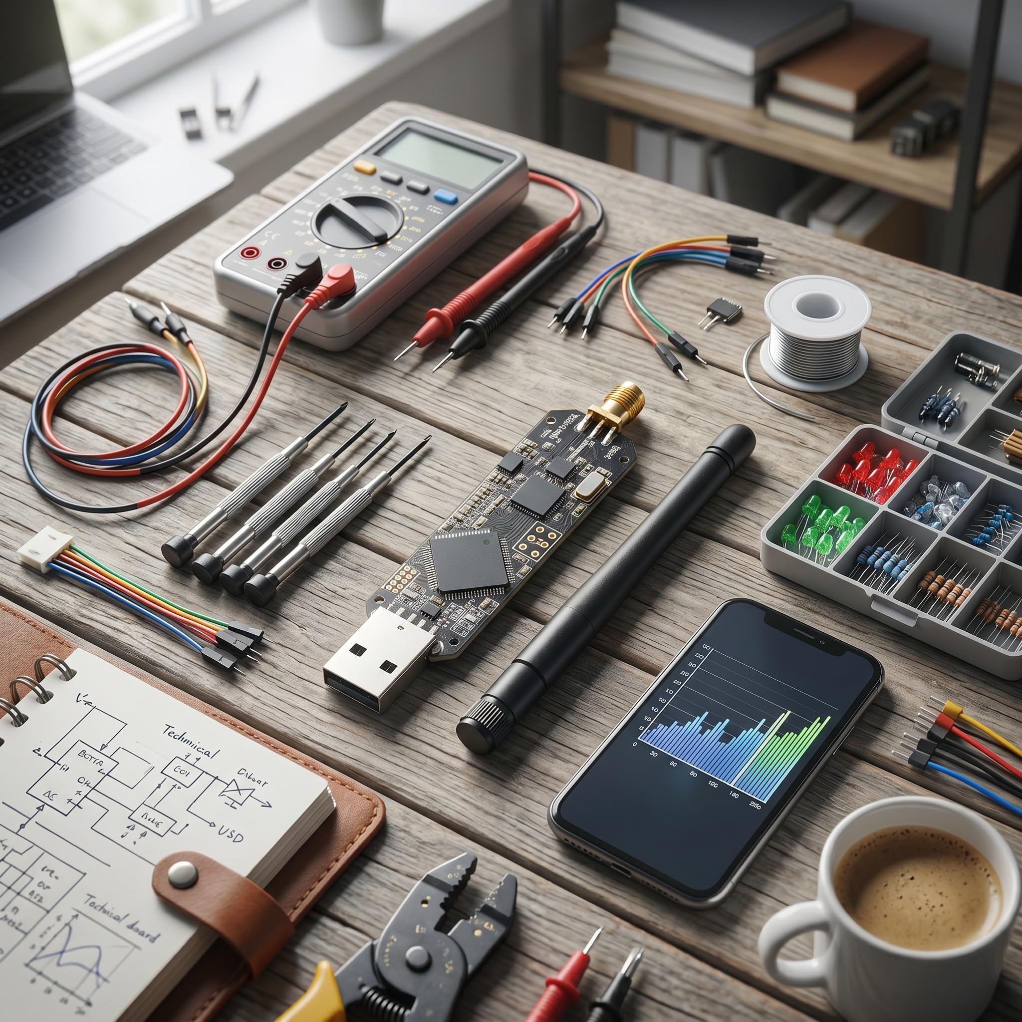 Ubertooth One Récepteur Bluetooth 2,4 GHz Classe 1 Longue Portée Analyseur Open Source pour Développement BLE et Sécurité avec Connecteur Cortex Debug