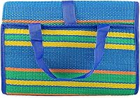 Vista 1 de Camco Práctico tapete con correa, perfecto para picnics, playas, caravanas y excursiones, azul/verde, 60 x 78 pulgadas (42806)