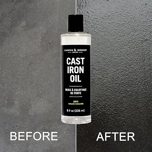 Miniatura 7 de Caron & Doucet - Aceite de limpieza y condimento de hierro fundido  100% a base de plantas y de grado alimenticio.  Lo mejor para condimentar,