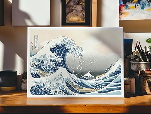 Miniatura 6 de Poster Master Lienzo The Great Wave  Impresión náutica retro  Arte japonés  Regalo para artista, amigo  Arte ilustrado  Decoración para el hogar,