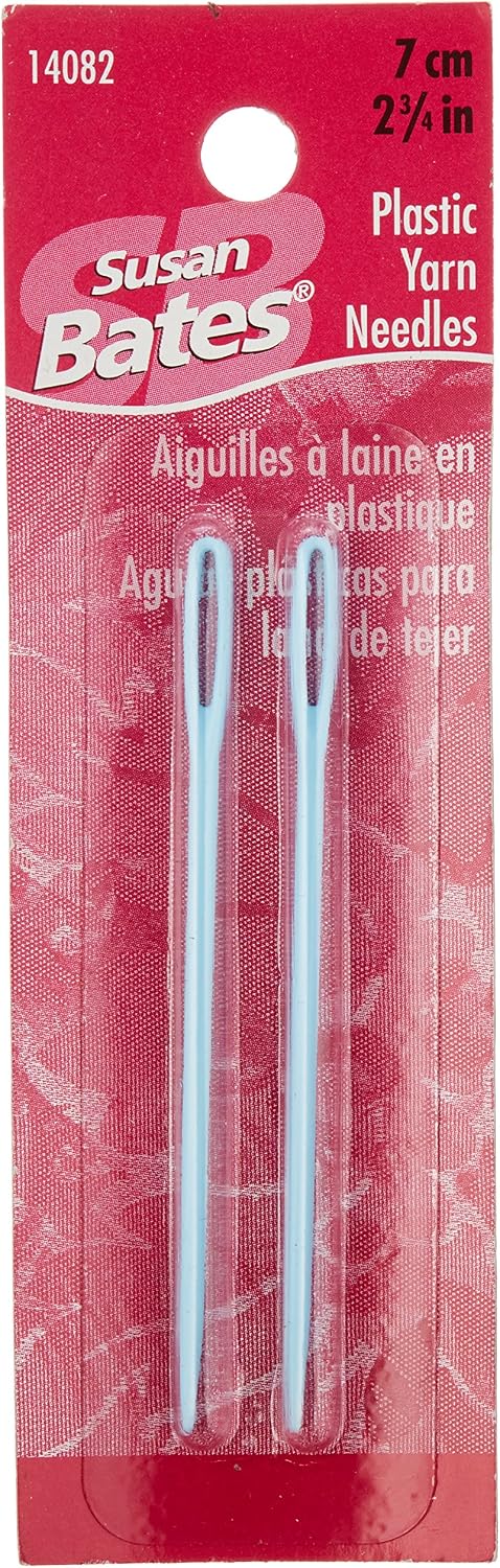 Susan Bates 14082 2-Pack Plastic Yarn Knitting Needle, 2-3/4-Inch