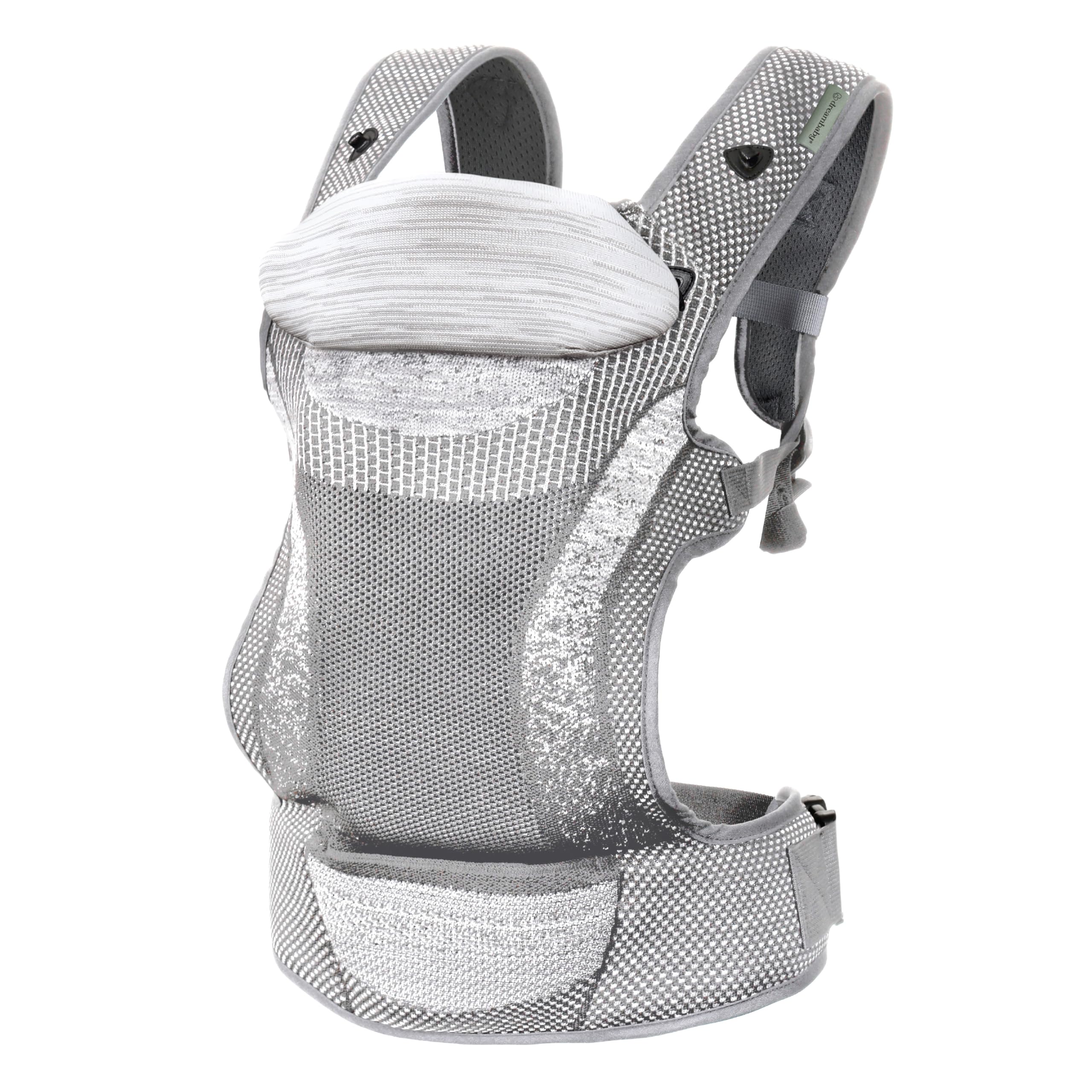 Dreambaby Inspire 3-Position Baby Carrier, Front & Backpack Style, Breathable Knit Fabric, Comfortable Head Support
