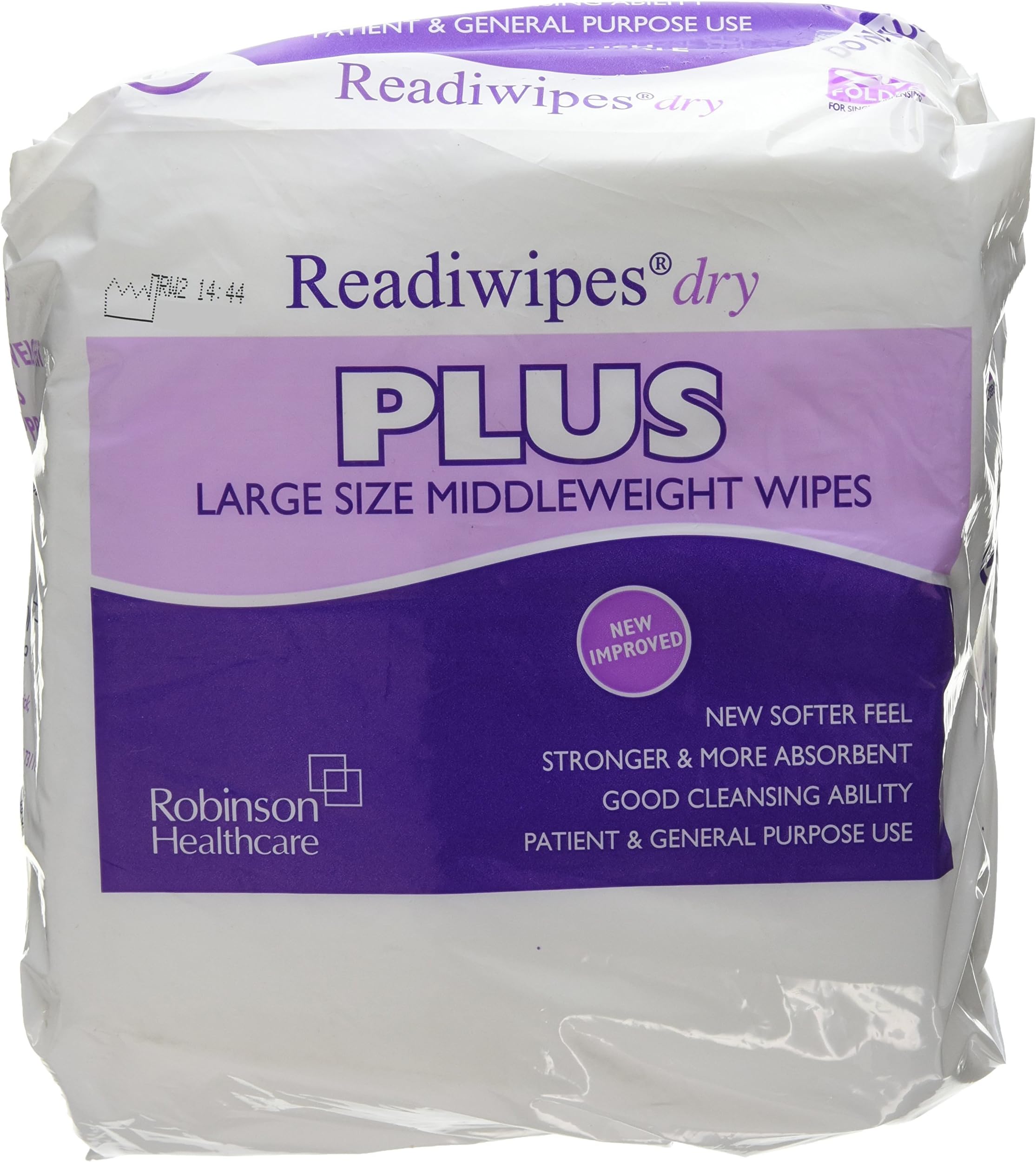 5343 Plus Dry Wipes Large 29 x 31cm (Pack of 100)