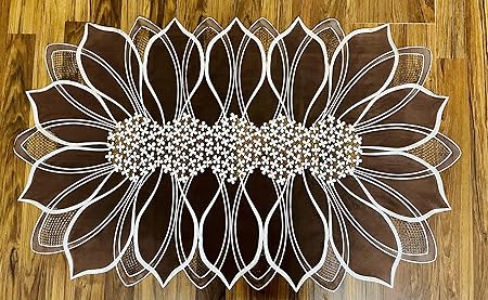 Delhi PVC Corp sbrDesign Oval Table Runner 24 x 40 Inches Pack of 1