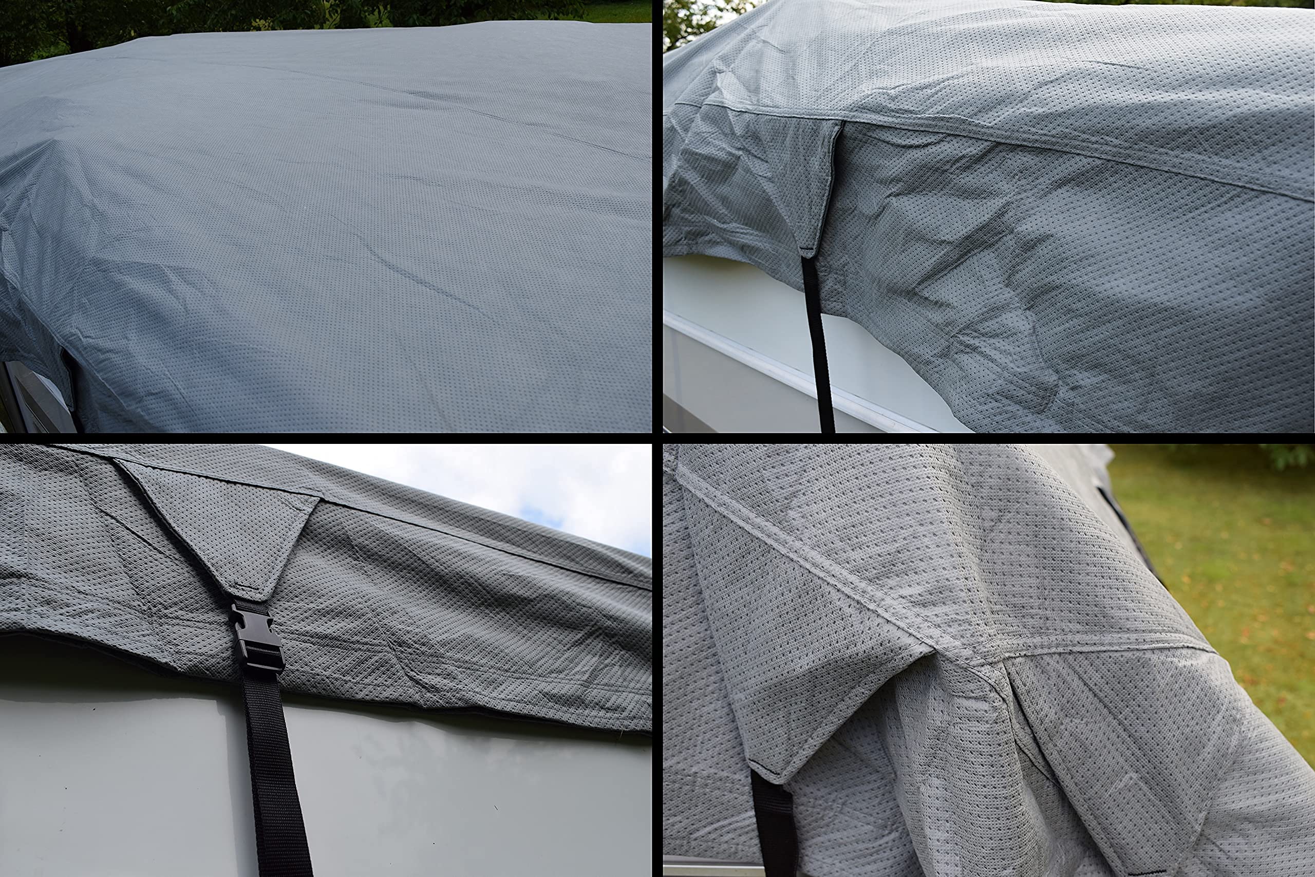 Toit de protection GreenYard universel pour caravanes I 800 cm I Gris I