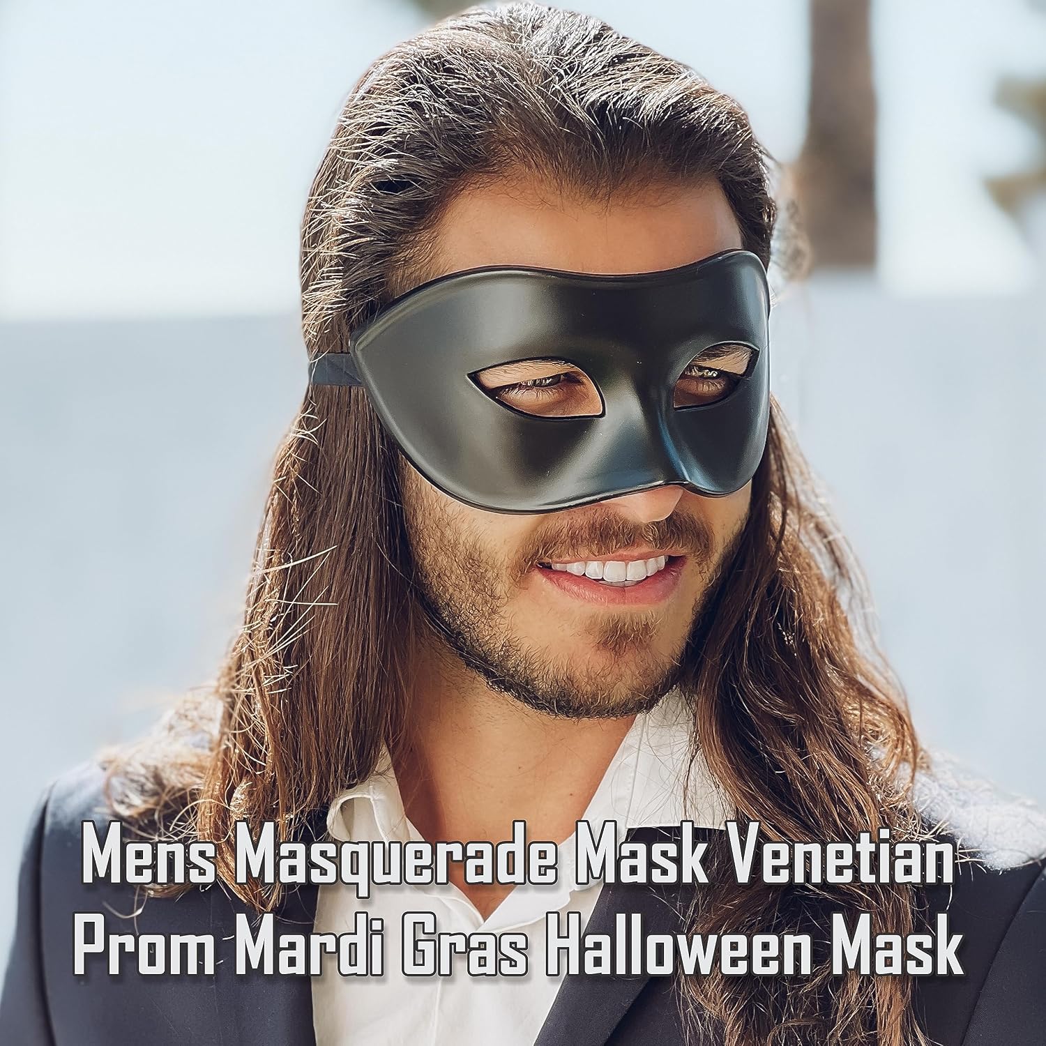 Masquerade Mask For Men Antique Look Mask for Halloween, Prom Party, Venetian Party, Mardi Gras, Carnival & Masquerade Ball