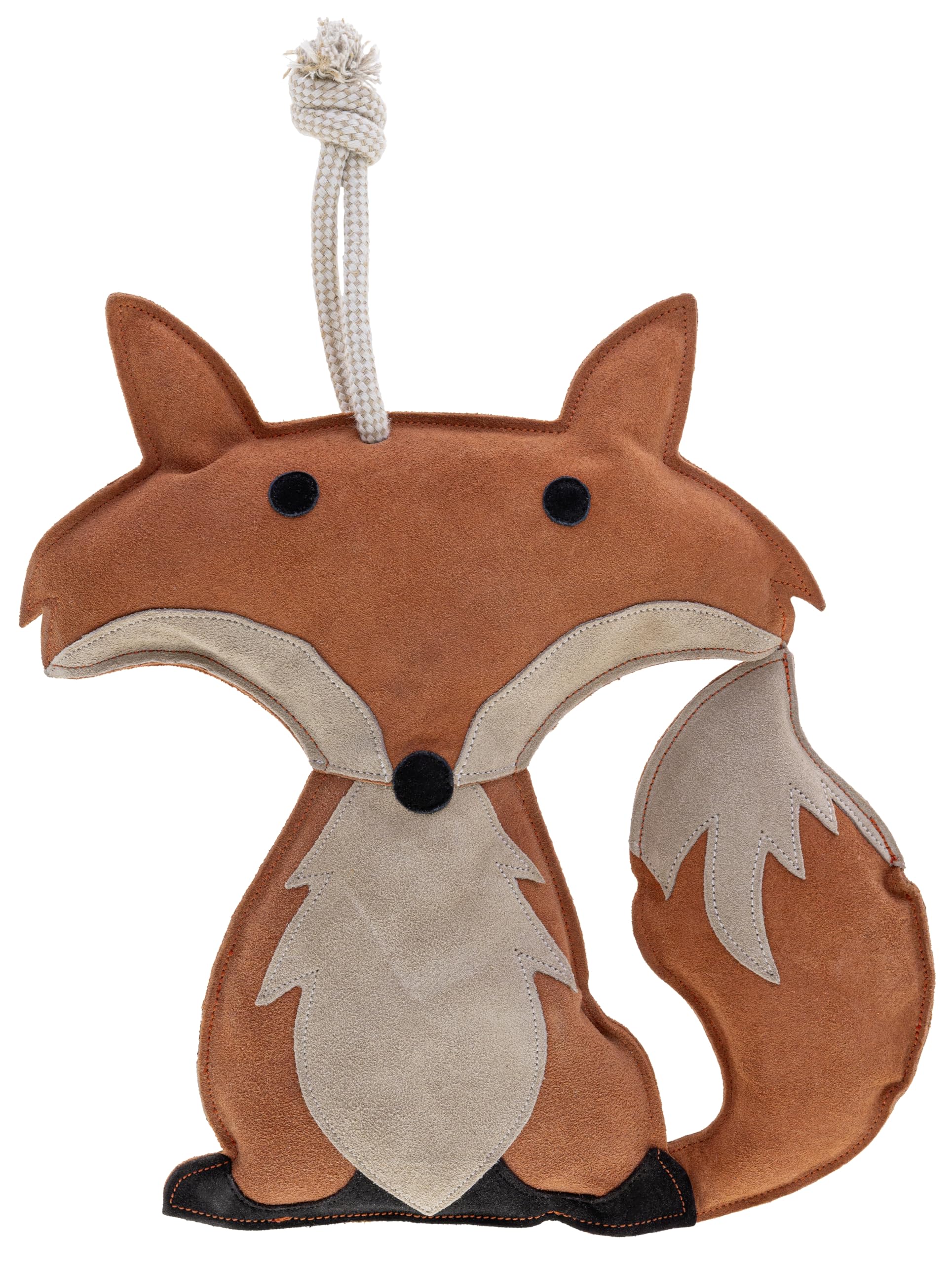 Kerbl Jouet pour Chevaux KniStar Renard (Occupation Contre l'ennui, avec Remplissage en Fibre de Coco & Bouteille crépitante, Daim Robuste, Design Plat avec Cordes, à Suspendre) 3230299