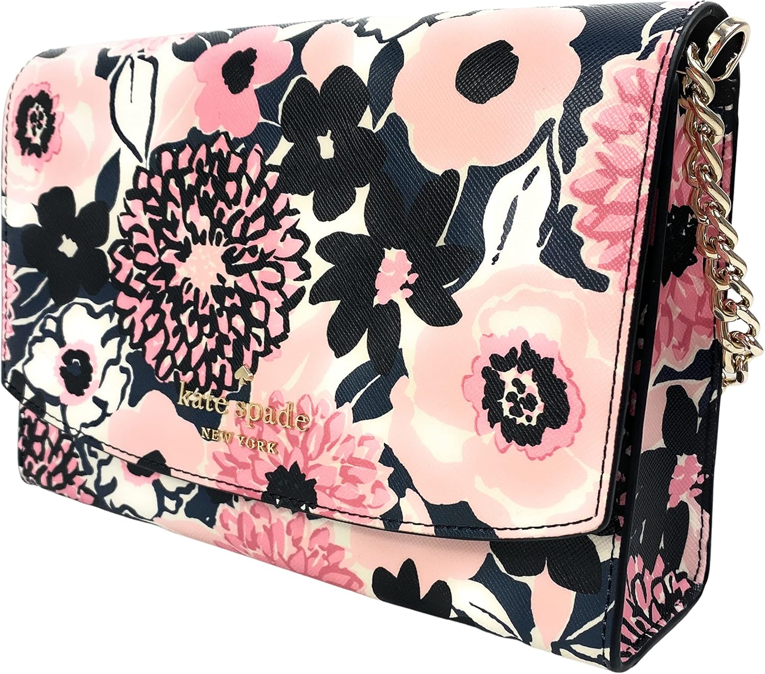 Kate Spade New York Carson Convertible Crossbody in Dahlia Floral Printed Pink Multi
